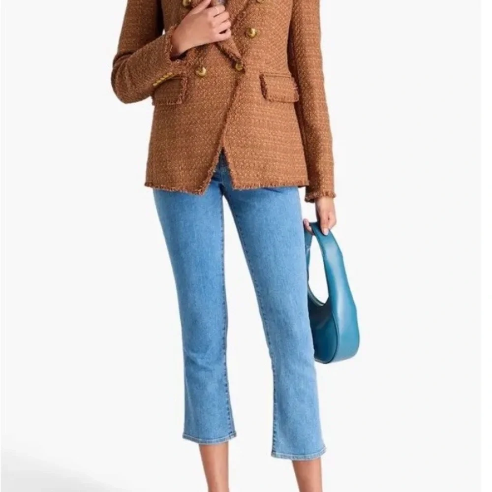 Veronica Beard Tan Double-Breasted Blazer - Picture 2 of 10